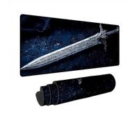 Mouse Mat Retro Gaming Mouse Pad Large 800x400 mm Waterproof Mousepad Sword Desk Mat Non-Slip Rubber Base PC Accessories Desk Pad with Stitched Edges Keyboard Mousemat for Gaming Gifts for Men M-73