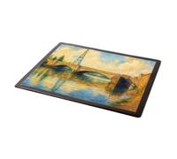 MOUSE MAT - River Nene & the Bridge, Peterborough - Vintage Art Style