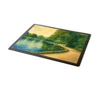 MOUSE MAT - Rotherham. The Lake Clifton Park - Vintage Art Style