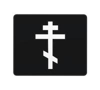 Mouse Mat Russian Greek Byzantine Orthodox Crossed Desk Mat Non-Slip Mousepads Square Mice Pad For Laptop Office And Home Gaming XL