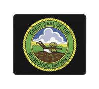 Mouse Mat Seals Of The Muscogee Creek Nation Mice Pad Waterproof Mouse Pad Stitched Edge Mousepad For Work Computers Gaming XL