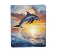 Mouse Mat Seas Jumping 25X30Cm Rubber Base Mouse Pads Portable Mousepad For Work Home