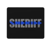 Mouse Mat Sheriff Thin Blue Line Mouse Pad Square Mousepad Stitched Edge Mice Pad For Computers Work Gaming XL