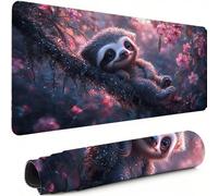 Mouse Mat Sloth Mouse Pad Large 900 x 300 x 3 MM XXL Mousepad with Stitched Edges and Non-Slip Rubber Base, Keyboard Mousemat Animal Desk Pad, for Gaming Office Decor Accessories, Gifts for Men C-2560
