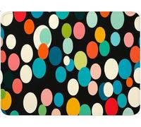 Mouse Mat, Small Mouse Pad Black, Table Protector Desk Mat with Anti-Slip Rubber Base Stitched Edge, Portable, Mousepad for Laptop Computer PC, Office Gaming Accessories 150x200x3mm Colorful qw-101