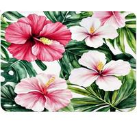 Mouse Mat, Small Mouse Pad Plant, Table Protector Desk Mat with Rubber Base, Easy Gliding, Portable, Mousepad for Laptop Computer PC, Office Gaming Accessories 270 x 210 x 3 mm Flowers (7) qw-530