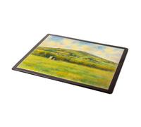 MOUSE MAT - South Brent from the Playing Fields - Vintage Art Style