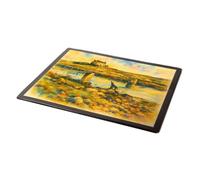 MOUSE MAT - Sponish Lodge, North Uist - Vintage Art Style