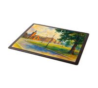 MOUSE MAT - St Alban's Church & Mound Coldharbour Eltham - Vintage Art Style