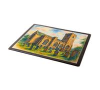 MOUSE MAT - St Mary & St Gabriel, Stoke Gabriel - Vintage Art Style