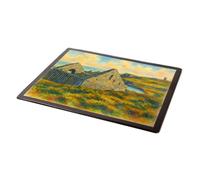 MOUSE MAT - St Ninian's Kirk, Isle of Whithorn - Vintage Art Style