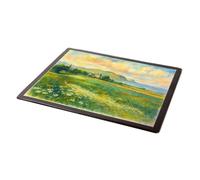 MOUSE MAT - St Trillo's Church & Little Orme Rhos-on-Sea - Vintage Art Style