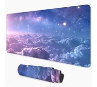 Mouse Mat Starry Sky Gaming Mouse Pad xxl 900x400 mm non Slip Desk Mat, Dream Extended Large Mousepad Waterproof & Stitched Edges Mouse and Keyboard Mat for Home, Office, Gaming Room 36x16 inch 3Y-638