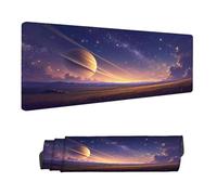 Mouse Mat Starry Sky Mouse Pad Large 70 x 40 cm XXL Mousepad with Stitched Edges and Non-Slip Rubber Base Keyboard Desk Pad, Improves Speed and Precision Gaming Mousemat Dream for Home Office H-12003
