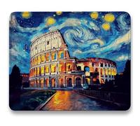 Mouse Mat, Starry Sky Mouse Pad, Small Mousepads Architecture, 420x350x3mm, Mousemat with Non-Slip, Desk Mat Portable for Office Laptop Working Studying, Desk Accessories, Durable, Washable c0-767
