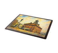 MOUSE MAT - Stockton-On-Tees. Town Hall - Vintage Art Style