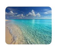 Mouse Mat Stunning Beach Scene With Crystal Clear Waters Soft Desk Pad Waterproof Mice Mat For Home Office Desk 25X30Cm