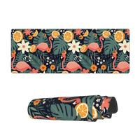 Mouse Mat Summer Flamingo Lemon Palm Leaves Large Mouse Pads With Non-Slip Rubber Base Mousepad, For Laptop, Desk, Computer, 80x30cm