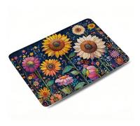 Mouse Mat Sunflower Gaming Mouse Pad, Optimised for Gaming Sensors, Moderate Surface Friction, Improved Precision and Speed, Non-Slip Mousepad for Computers, Laptop, PC, 23 x 18 x 3 mm, Flower 0o-420