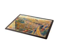 MOUSE MAT - Sunk Band Stand, Clacton-on-Sea (b) - Vintage Art Style