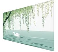 Mouse Mat Swan Mouse Pad Large 1000 x 500 x 3mm Desk Mat Spring Non-Slip Rubber Base, Waterproof Surface, Stitched Edges Gaming Mousepad, Home Computer Office Desk Accessories, Gifts for Men Y7-1322