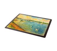 MOUSE MAT - Swans On the River, Hamble - Vintage Art Style