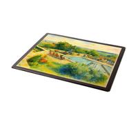 MOUSE MAT - Swimming Pool Devon Coast Country Club b - Vintage Art Style