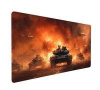 Mouse Mat Tank Gaming Mousepad Large 32" x 16" x 0.12, Desk Mat for Wireless Mouse Keyboard Laptop, Waterproof Mousemat War Stitched Edges Non-Slip Rubber Base for Home Office Gaming Desk model-6065