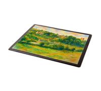 MOUSE MAT - The Bathing Pool & Greta Towers, Ingleton - Vintage Art Style