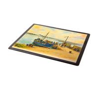 MOUSE MAT - The Bay, Groomsport, Co Down, N Ireland - Vintage Art Style