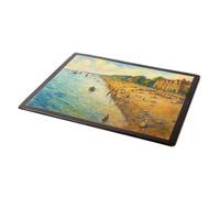 MOUSE MAT - The Beach & Cliff Walk, Penarth - Vintage Art Style