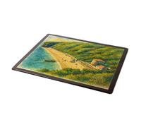 MOUSE MAT - The Beach from Cliff Walk, Fermain - Vintage Art Style