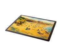 MOUSE MAT - The Beach, Whitmore Bay, Barry Island - Vintage Art Style