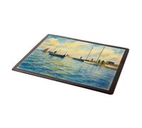 MOUSE MAT - The Boats After A Race, Blakeney - Vintage Art Style