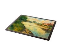 MOUSE MAT - The Bore on River Parrett, Bridgwater - Vintage Art Style