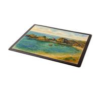 MOUSE MAT - The Breakwater, Hope Cove (a) - Vintage Art Style
