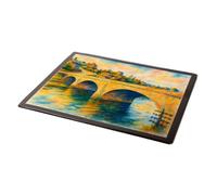 MOUSE MAT - The Bridge, Carmarthen - Vintage Art Style
