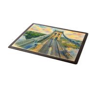 MOUSE MAT - The Bridge, Menai Bridge - Vintage Art Style