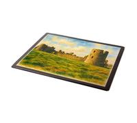 MOUSE MAT - The Castle, Flint (b) - Vintage Art Style