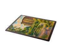 MOUSE MAT - The Castle & Lily Pond, Colchester - Vintage Art Style