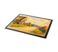 MOUSE MAT - The Chapel & Village, Newton-on-Trent - Vintage Art Style