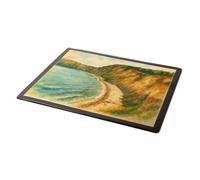 MOUSE MAT - The Cliffs from Jacob's Ladder, Sidmouth - Vintage Art Style