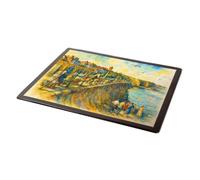 MOUSE MAT - The Cliffs, Marine Parade, Preston, Paignton - Vintage Art Style