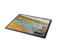 MOUSE MAT - The Cobb, Lyme Regis - Vintage Art Style