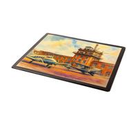 MOUSE MAT - The Control Tower, Croydon Airport (a) - Vintage Art Style