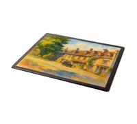 MOUSE MAT - The Elms & Stocks, Stow-on-the-Wold - Vintage Art Style