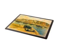 MOUSE MAT - The Fishing Fleet, Mevagissey - Vintage Art Style