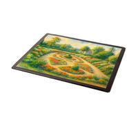 MOUSE MAT - The Flower Garden, Peterborough - Vintage Art Style