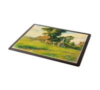 MOUSE MAT - The Green & War Memorial, Bosham - Vintage Art Style