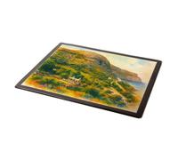 MOUSE MAT - The Happy Valley, Llandudno (b) - Vintage Art Style
